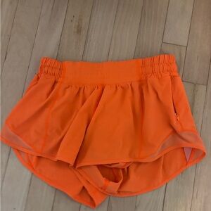 Lululemon Women's Orange hotty hot Shorts